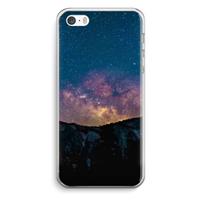 CaseCompany Travel to space: iPhone 5 / 5S / SE Transparant Hoesje