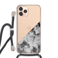 CaseCompany Onweer: iPhone 11 Pro Max Transparant Hoesje met koord