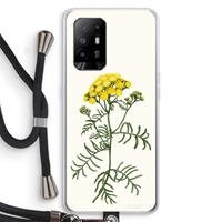 CaseCompany Tansy: Oppo A94 5G Transparant Hoesje met koord