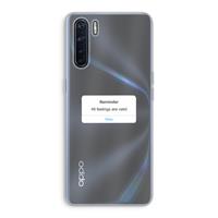 CaseCompany Reminder: Oppo A91 Transparant Hoesje