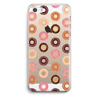 CaseCompany Donuts: iPhone 5 / 5S / SE Transparant Hoesje