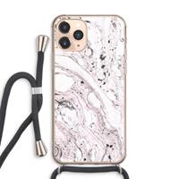 CaseCompany Mengelmoes: iPhone 11 Pro Max Transparant Hoesje met koord