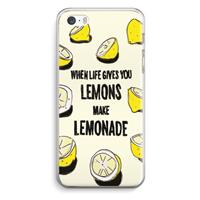 CaseCompany Lemonade: iPhone 5 / 5S / SE Transparant Hoesje