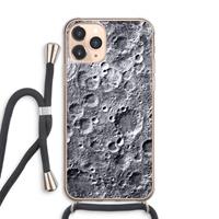 CaseCompany Maanlandschap: iPhone 11 Pro Max Transparant Hoesje met koord