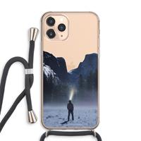 CaseCompany Wanderlust: iPhone 11 Pro Max Transparant Hoesje met koord