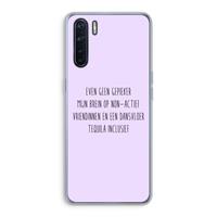 CaseCompany Tequila: Oppo A91 Transparant Hoesje