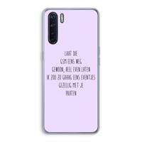 CaseCompany GSM: Oppo A91 Transparant Hoesje