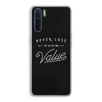 CaseCompany Never lose your value: Oppo A91 Transparant Hoesje