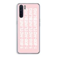 CaseCompany Hotline bling pink: Oppo A91 Transparant Hoesje