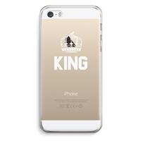 CaseCompany King zwart: iPhone 5 / 5S / SE Transparant Hoesje
