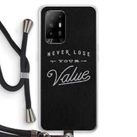 CaseCompany Never lose your value: Oppo A94 5G Transparant Hoesje met koord