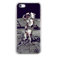 CaseCompany Spaceman: iPhone 5 / 5S / SE Transparant Hoesje