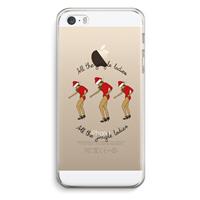 CaseCompany Jingle Ladies: iPhone 5 / 5S / SE Transparant Hoesje