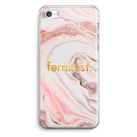 CaseCompany Feminist: iPhone 5 / 5S / SE Transparant Hoesje