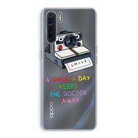 CaseCompany Smile: Oppo A91 Transparant Hoesje