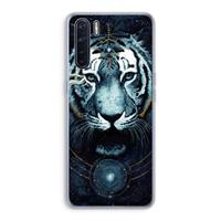 CaseCompany Darkness Tiger: Oppo A91 Transparant Hoesje