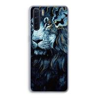 CaseCompany Darkness Lion: Oppo A91 Transparant Hoesje