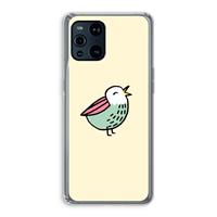 CaseCompany Birdy: Oppo Find X3 Transparant Hoesje