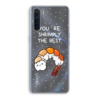 CaseCompany You're Shrimply The Best: Oppo A91 Transparant Hoesje