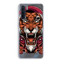 CaseCompany Tiger and Rattlesnakes: Oppo A91 Transparant Hoesje