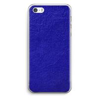 CaseCompany Majorelle Blue: iPhone 5 / 5S / SE Transparant Hoesje