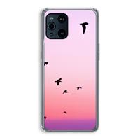 CaseCompany Fly away: Oppo Find X3 Transparant Hoesje