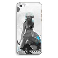 CaseCompany I will not feel a thing: iPhone 5 / 5S / SE Transparant Hoesje