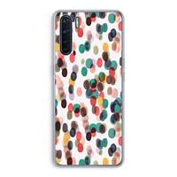CaseCompany Tropical Dots: Oppo A91 Transparant Hoesje