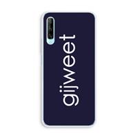 CaseCompany Gijweet: Huawei P Smart Pro Transparant Hoesje