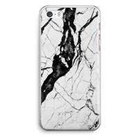 CaseCompany Witte marmer 2: iPhone 5 / 5S / SE Transparant Hoesje