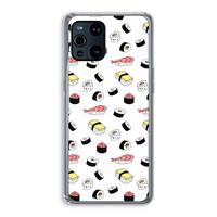 CaseCompany Sushi time: Oppo Find X3 Transparant Hoesje