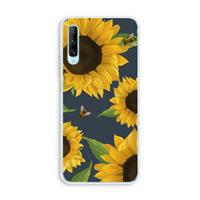 CaseCompany Sunflower and bees: Huawei P Smart Pro Transparant Hoesje