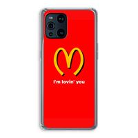 CaseCompany I'm lovin' you: Oppo Find X3 Transparant Hoesje