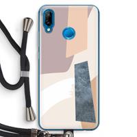 CaseCompany Luca: Huawei P20 Lite Transparant Hoesje met koord