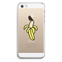 CaseCompany Banana: iPhone 5 / 5S / SE Transparant Hoesje