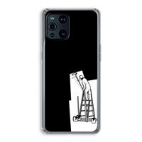 CaseCompany Musketon Painter: Oppo Find X3 Transparant Hoesje