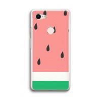 CaseCompany Watermeloen: Google Pixel 3 Transparant Hoesje