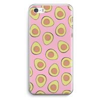 CaseCompany Dancing avocados: iPhone 5 / 5S / SE Transparant Hoesje