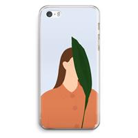 CaseCompany Leaf: iPhone 5 / 5S / SE Transparant Hoesje