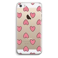CaseCompany Ondersteboven verliefd: iPhone 5 / 5S / SE Transparant Hoesje