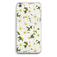 CaseCompany Summer Daisies: iPhone 5 / 5S / SE Transparant Hoesje
