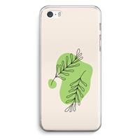 CaseCompany Beleaf in you: iPhone 5 / 5S / SE Transparant Hoesje