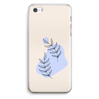 CaseCompany Leaf me if you can: iPhone 5 / 5S / SE Transparant Hoesje