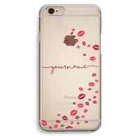 CaseCompany Kusjes: iPhone 6 / 6S Transparant Hoesje