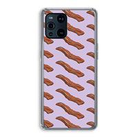 CaseCompany Bacon to my eggs #2: Oppo Find X3 Transparant Hoesje