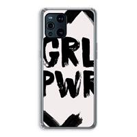 CaseCompany Girl Power #2: Oppo Find X3 Transparant Hoesje