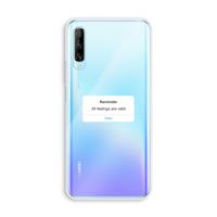 CaseCompany Reminder: Huawei P Smart Pro Transparant Hoesje