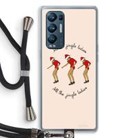 CaseCompany Jingle Ladies: Oppo Find X3 Neo Transparant Hoesje met koord