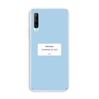 CaseCompany Reminder: Huawei P Smart Pro Transparant Hoesje