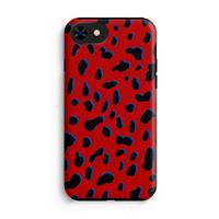 CaseCompany Red Leopard: iPhone 7 Tough Case